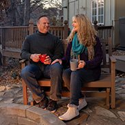 Be Immune Kansas Image featuring couple at firepit (small)